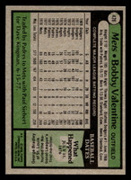 1979 Topps #428 Bobby Valentine Near Mint  ID: 514881
