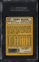1968 Topps #165 Tony Oliva Twins SGC 8 NM-Mint