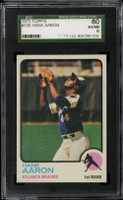 1973 Topps #100 Hank Aaron Braves SGC 7 Near Mint