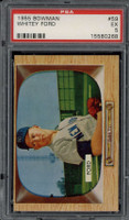 1955 Bowman #59 Whitey Ford Yankees PSA 5 EX