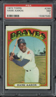 1972 Topps #299 Hank Aaron Braves PSA 7 Near Mint