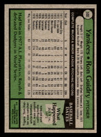 1979 Topps #500 Ron Guidry Near Mint  ID: 515040