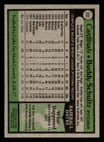 1979 Topps #532 Buddy Schultz Ex-Mint 