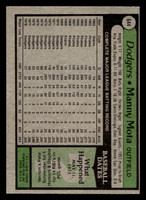 1979 Topps #644 Manny Mota Near Mint 
