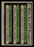 1979 Topps #704 Ross Baumgarten/Mike Colbern/Mike Squires White Sox Prospects Near Mint RC Rookie  ID: 515244