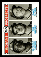 1979 Topps #705 Alfredo Griffin/Tim Norrid/Dave Oliver Indians Prospects Ex-Mint RC Rookie 
