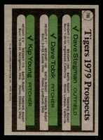 1979 Topps #706 Dave Stegman/Dave Tobik/Kip Young Tigers Prospects Near Mint RC Rookie  ID: 515246