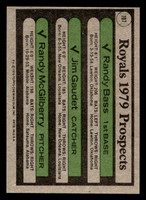 1979 Topps #707 /Randy Bass/Jim Gaudet/Randy McGilberry Royals Prospects Near Mint RC Rookie 