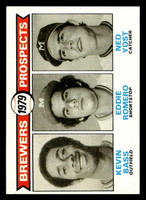 1979 Topps #708 Kevin Bass/Ed Romero/Ned Yost Brewers Prospects Near Mint RC Rookie 