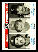 1979 Topps #716 Dave Geisel/Karl Pagel/Scot Thompson Cubs Prospects Near Mint RC Rookie  ID: 515256