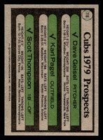 1979 Topps #716 Dave Geisel/Karl Pagel/Scot Thompson Cubs Prospects Near Mint RC Rookie  ID: 515256