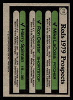 1979 Topps #717 Mike LaCoss/Ron Oester/Harry Spilman Reds Prospects Ex-Mint RC Rookie 