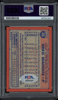Greg Maddux 1991 Topps #35 Signed Auto PSA/DNA Slab Chicago Cubs