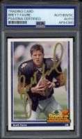 Brett Farve 1991 Upper Deck #647 Signed Auto PSA/DNA Slab Falcons Rookie Force ID: 515283