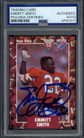Emmitt Smith 1991 Star Pics #20 Signed Auto PSA/DNA Slab Florida ID: 515285