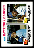 1977 Topps #1 George Brett/Bill Madlock Batting Leaders Near Mint  ID: 515292