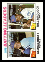 1977 Topps #1 George Brett/Bill Madlock Batting Leaders Ex-Mint  ID: 515293