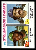 1977 Topps #4 Bill North/Davey Lopes Stolen Base Leaders Near Mint  ID: 515306