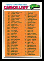 1977 Topps #32 Checklist 1-132 Near Mint  ID: 515411