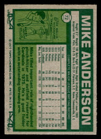 1977 Topps #72 Mike Anderson Ex-Mint  ID: 516042