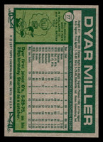 1977 Topps #77 Dyar Miller Near Mint  ID: 516061