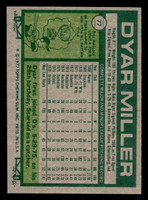1977 Topps #77 Dyar Miller Very Good  ID: 516063