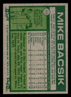1977 Topps #103 Mike Bacsik Near Mint RC Rookie  ID: 516166