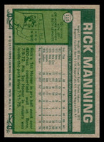 1977 Topps #115 Rick Manning Near Mint  ID: 516221