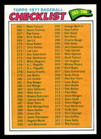 1977 Topps #356 Checklist 265-396 Near Mint+  ID: 517177