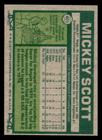 1977 Topps #401 Mickey Scott Near Mint  ID: 517397