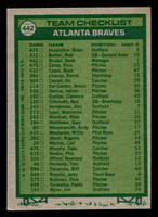 1977 Topps #442 Dave Bristol MG Very Good 