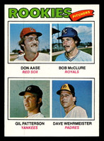 1977 Topps #472 Don Aase/Bob McClure/Gil Patterson/Dave Wehrmeister Rookie Pitchers Near Mint RC Rookie  ID: 517687