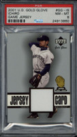 2001 UD Gold Glove GG-IS Ichiro Mariners PSA 8 NM-MINT RC Game Used Jersey