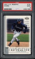 2001 UD Reserve #181 Ichiro Mariners PSA 9 MINT RC 533/2500