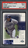 2001 UD Pros Prospects WT3 Ichiro Mariners PSA 9 MINT RC World Tour