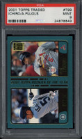 2001 Topps Traded #T99 Ichiro Mariners PSA 9 MINT RC Albert Pujols