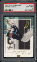 2001 Fleer Genuine #101 Ichiro Mariners PSA 8 NM-MINT RC 333/1500