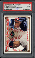 2001 Fleer Platinum #8 Ichiro Mariners PSA 9 MINT RC Winning Combinations Nomo