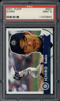 2001 Fleer #452 Ichiro Mariners PSA 9 MINT RC ID: 517783