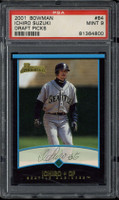 2001 Bowman Draft Picks #84 Ichiro Mariners PSA 9 MINT RC