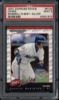 2001 Donruss Rookie Best Silver R104 Ichiro Mariners PSA 9 MINT RC