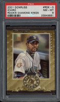 2001 Donruss Rookie Diamond Kings Ichiro Mariners PSA 8 NM-MINT RC