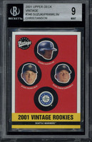 2001 UD Vintage #346 Ichiro Mariners BGS 9 MINT RC ID: 517822