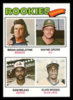 1977 Topps #479 Brian Asselstine/Wayne Gross/Sam Mejias/Alvis Woods Rookie Outfielders Near Mint RC Rookie  ID: 517839
