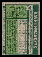 1977 Topps #611 Dave Lemanczyk Near Mint  ID: 518343