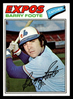 1977 Topps #612 Barry Foote Near Mint  ID: 518348