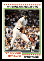 1978 Topps #2 Sparky Lyle RB Near Mint  ID: 518537