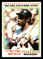 1978 Topps #3 Willie McCovey RB Near Mint+  ID: 518541