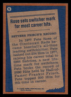 1978 Topps #5 Pete Rose RB Near Mint  ID: 518551