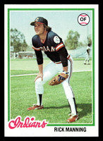 1978 Topps #11 Rick Manning Near Mint  ID: 518572